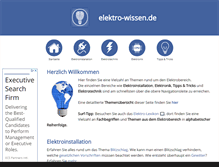 Tablet Screenshot of elektro-wissen.de